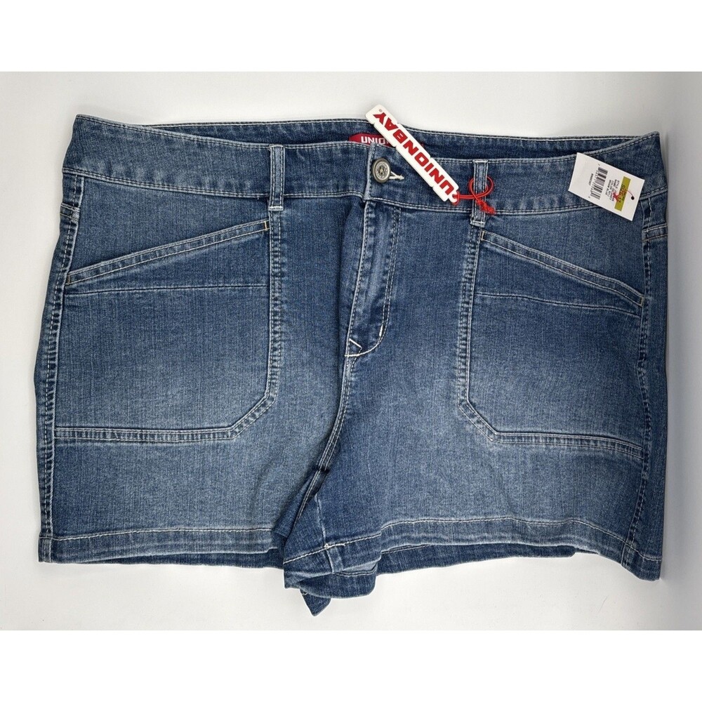 Unionbay Women’s Denim Shorts Size 17 Blue Wham Blue